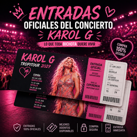 Barcelona 3 y 4 junio 2027 - Estadio Olímpico de Barcelona